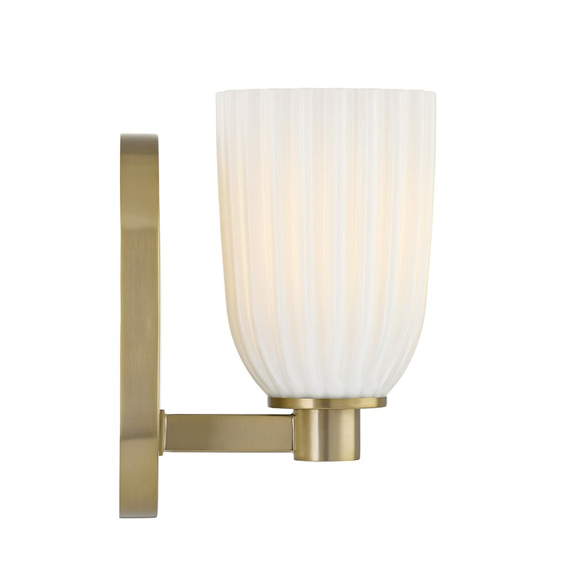 Savoy House Essentials Baldwin 1 Lt Sconce, Noble Brass