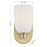 Savoy House Essentials Baldwin 1 Lt Sconce, Noble Brass