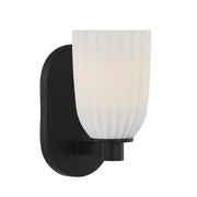 Savoy House Essentials Baldwin 1 Lt Sconce, Matte Black - 9-1245-1-BK