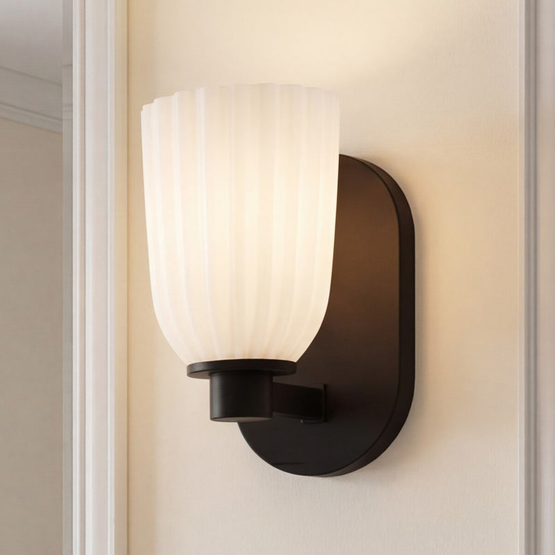 Savoy House Essentials Baldwin 1 Lt Sconce, Matte Black