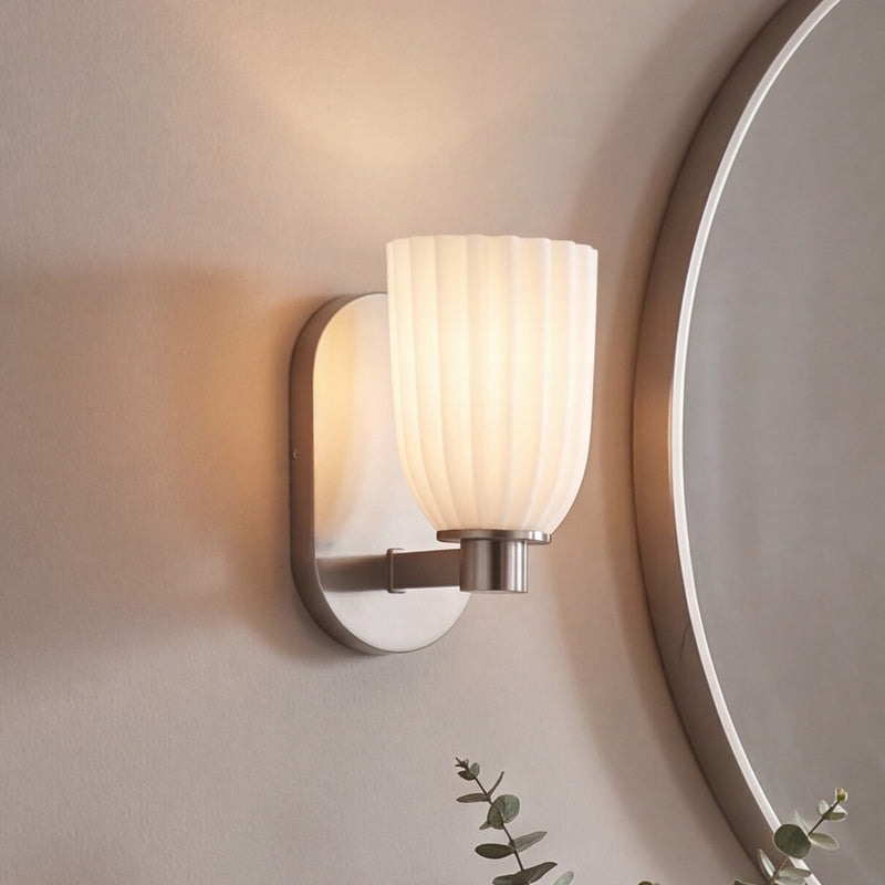 Savoy House Essentials Baldwin 1 Lt Sconce, Satin Nickel