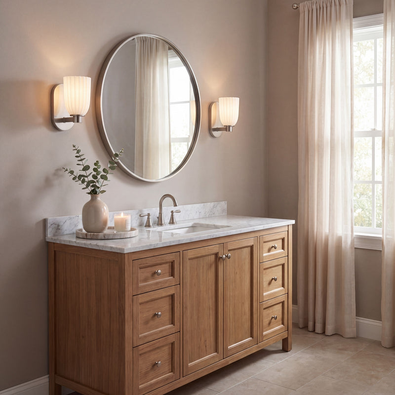 Savoy House Essentials Baldwin 1 Lt Sconce, Satin Nickel