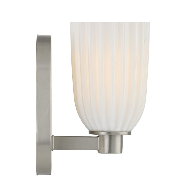 Savoy House Essentials Baldwin 1 Lt Sconce, Satin Nickel