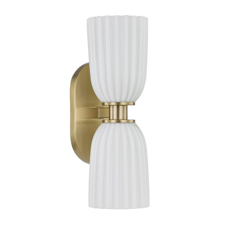 Savoy House Essentials Baldwin 2 Lt Sconce, Noble Brass