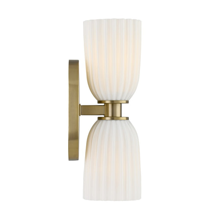 Savoy House Essentials Baldwin 2 Lt Sconce, Noble Brass