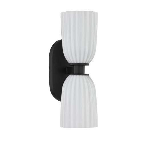Savoy House Essentials Baldwin 2 Lt Sconce, Matte Black
