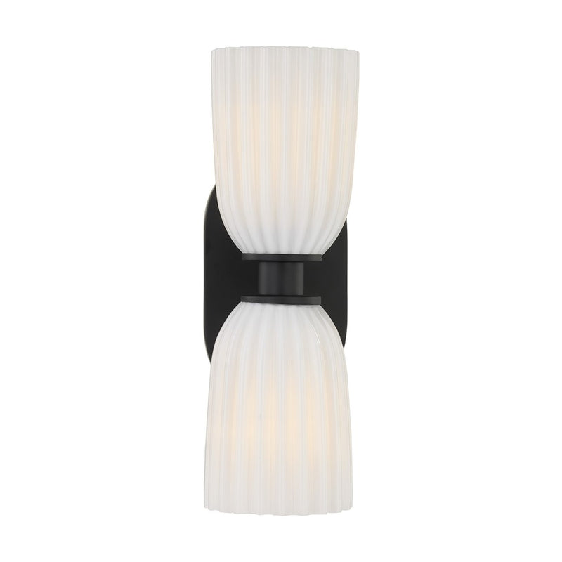 Savoy House Essentials Baldwin 2 Lt Sconce, Matte Black