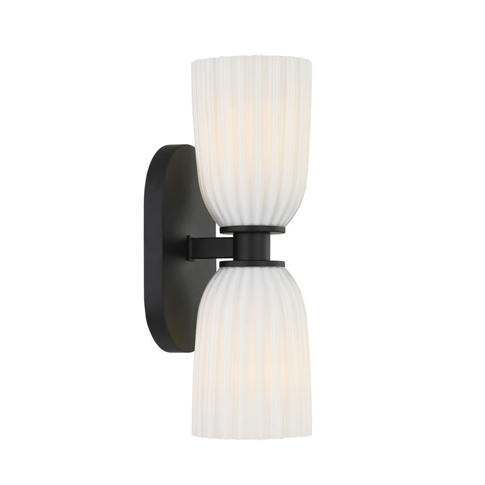 Savoy House Essentials Baldwin 2 Lt Sconce, Matte Black