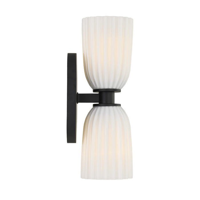 Savoy House Essentials Baldwin 2 Lt Sconce, Matte Black