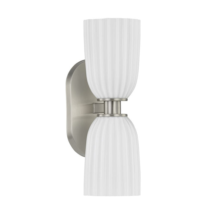 Savoy House Essentials Baldwin 2 Lt Sconce, Satin Nickel