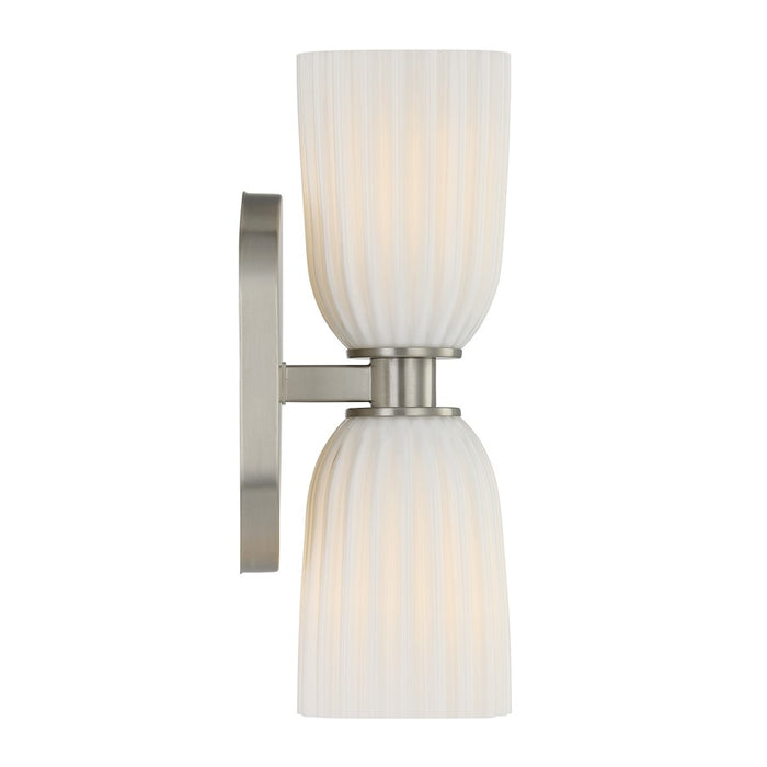 Savoy House Essentials Baldwin 2 Lt Sconce, Satin Nickel