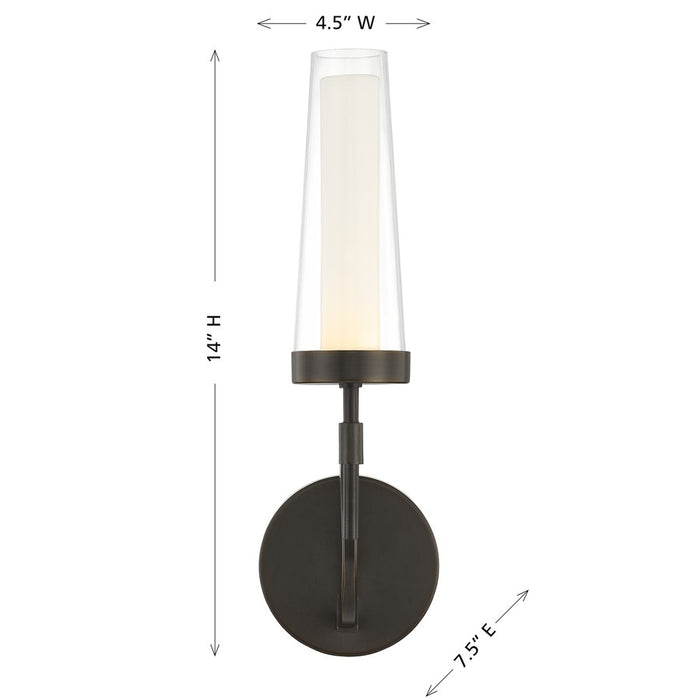 Savoy House Butler 1 Lt Sconce, Mediterranean Bronze