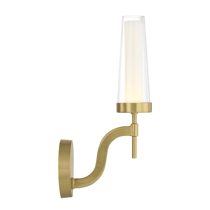 Savoy House Butler 1 Lt Sconce, Warm Brass