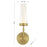 Savoy House Butler 1 Lt Sconce, Warm Brass