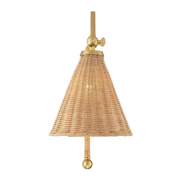 Savoy House Linell 1 Light Sconce, Warm Brass