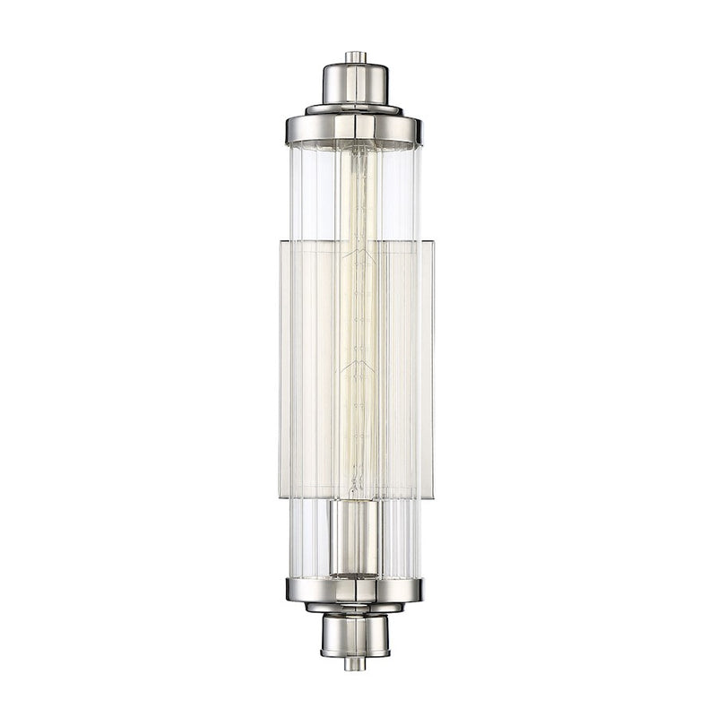 Savoy House Pike 1-Light Wall Sconce, Polished Nickel