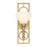 Savoy House Allston 1 Lt Sconce, White Strie, Warm Brass