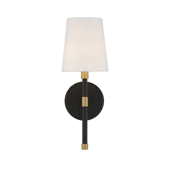 Savoy House Brody 1Lt Wall Sconce, Black/Brass