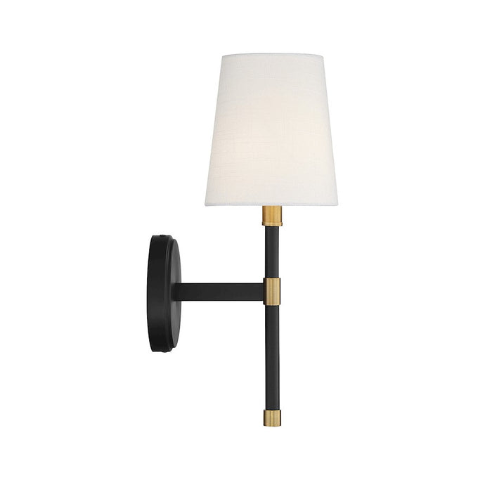 Savoy House Brody 1Lt Wall Sconce, Black/Brass