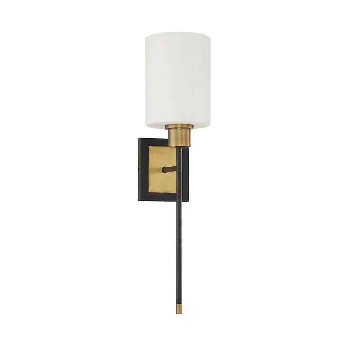 Savoy House Alvara 1Lt Wall Sconce, Black/Brass