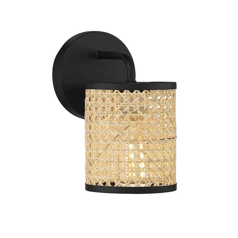 Savoy House Jaylar 1-Light 9" Wall Sconce, Matte Black