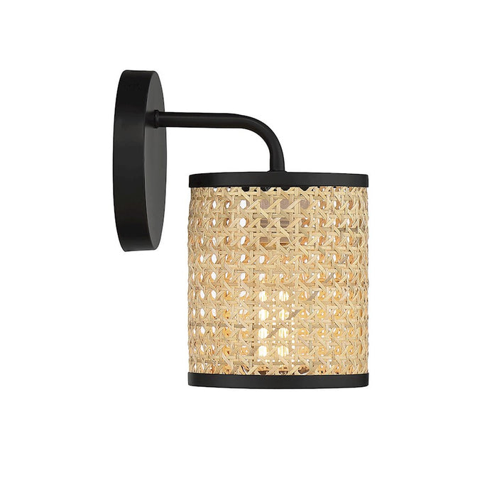 Savoy House Jaylar 1-Light 9" Wall Sconce, Matte Black