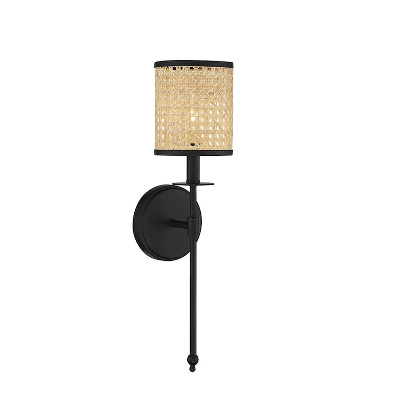Savoy House Jaylar 1-Light 20" Wall Sconce, Matte Black