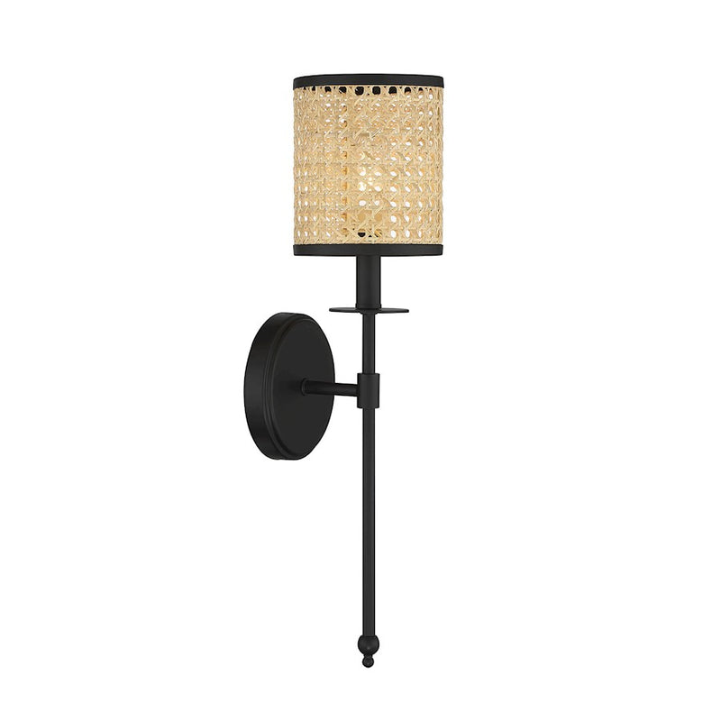 Savoy House Jaylar 1-Light 20" Wall Sconce, Matte Black