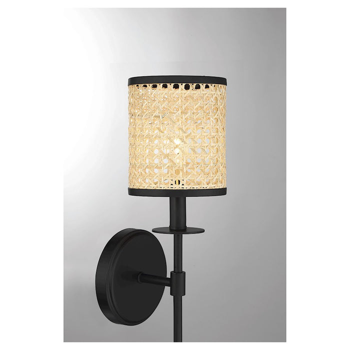 Savoy House Jaylar 1-Light 20" Wall Sconce, Matte Black