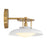 Savoy House Gavin 1-Light Wall Sconce, White/Warm Brass Accents