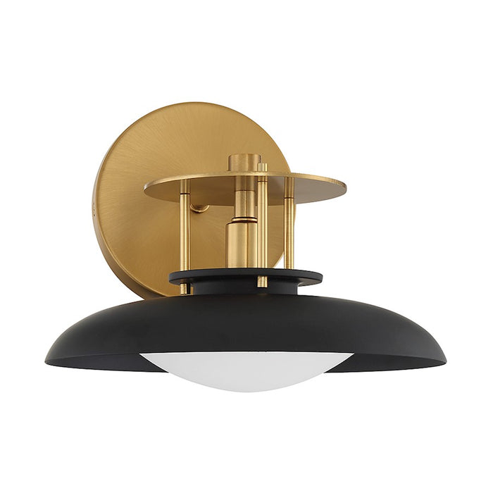 Savoy House Gavin 1Lt Wall Sconce, Black/Brass