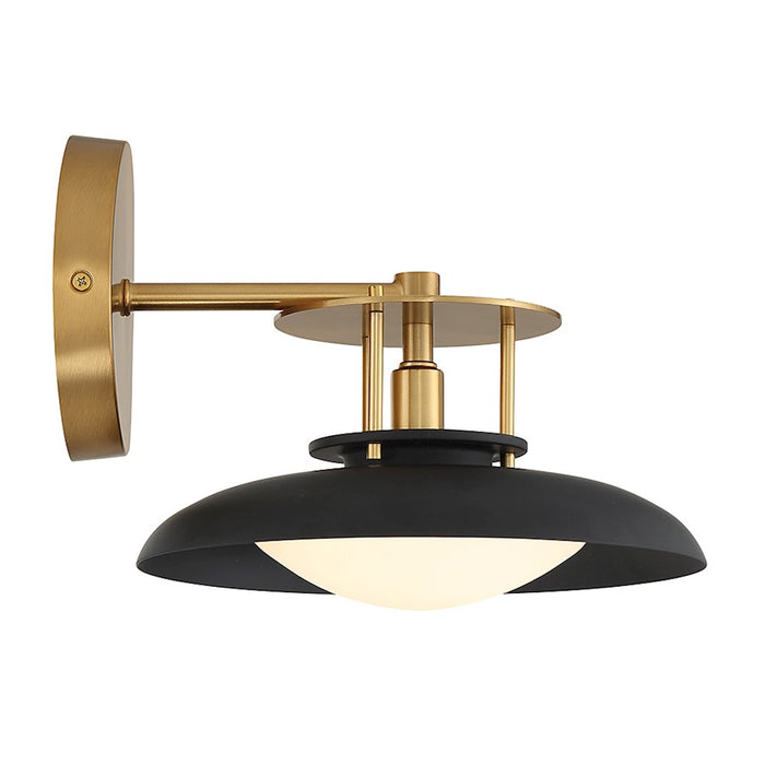 Savoy House Gavin 1Lt Wall Sconce, Black/Brass