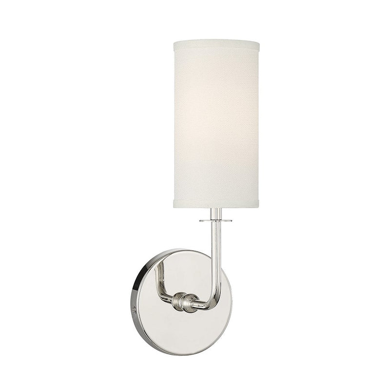 Savoy House Powell 1-Light Wall Sconce, Polished Nickel