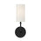 Savoy House Powell 1-Light Wall Sconce, Matte Black