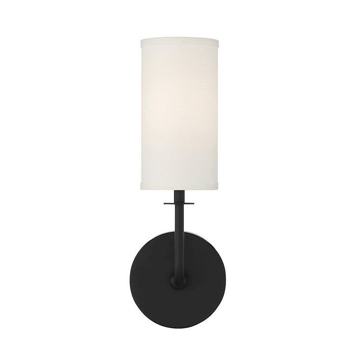 Savoy House Powell 1-Light Wall Sconce, Matte Black