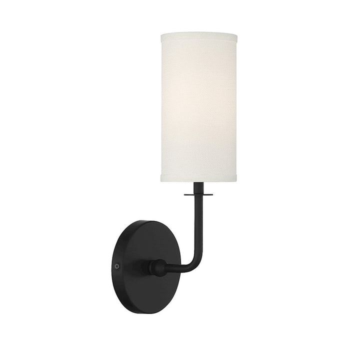 Savoy House Powell 1-Light Wall Sconce, Matte Black