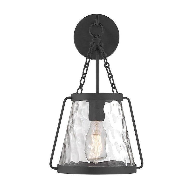 Savoy House Crawford 1-Light Wall Sconce, Matte Black