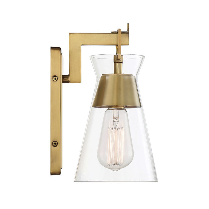 Savoy House Lakewood 1-Light Wall Sconce, Warm Brass