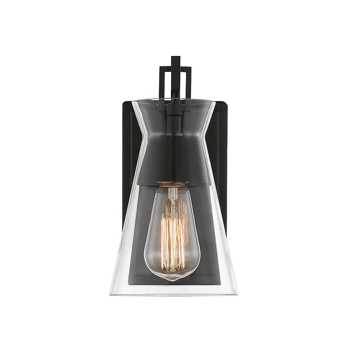 Savoy House Lakewood 1-Light Wall Sconce, Matte Black