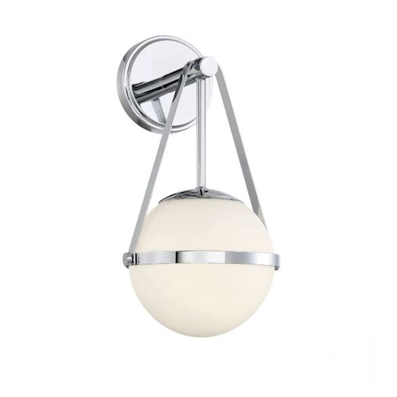 Savoy House Polson 1-Light Wall Sconce, Polished Chrome
