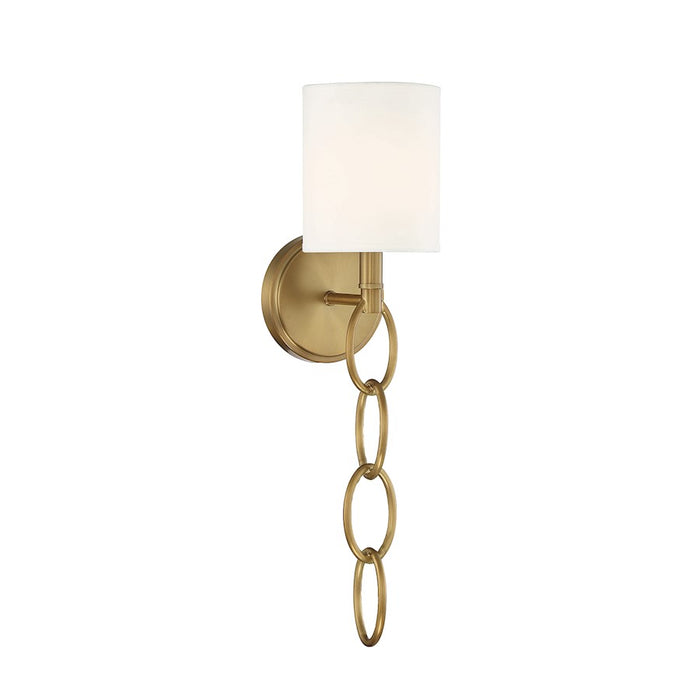 Savoy House Joffree 1-Light Wall Sconce, Warm Brass - 9-1914-1-322