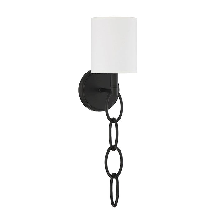 Savoy House Joffree 1-Light Wall Sconce, Matte Black