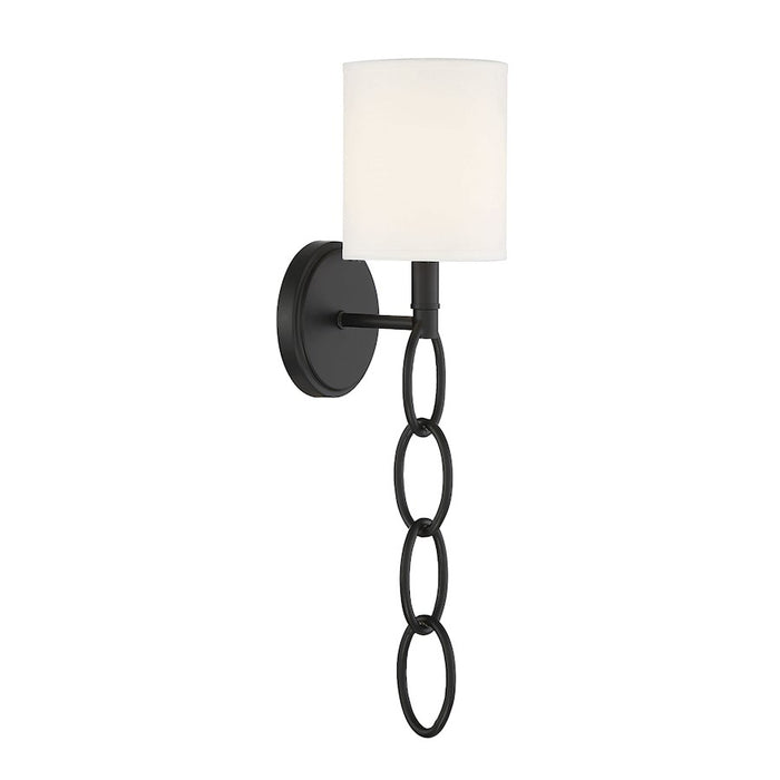 Savoy House Joffree 1-Light Wall Sconce, Matte Black