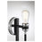 Savoy House Kenyon 1-Light Wall Sconce, Kenyon Black/Chrome