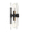 Savoy House Santiago 2 Light Sconce, Black/Brass Accents