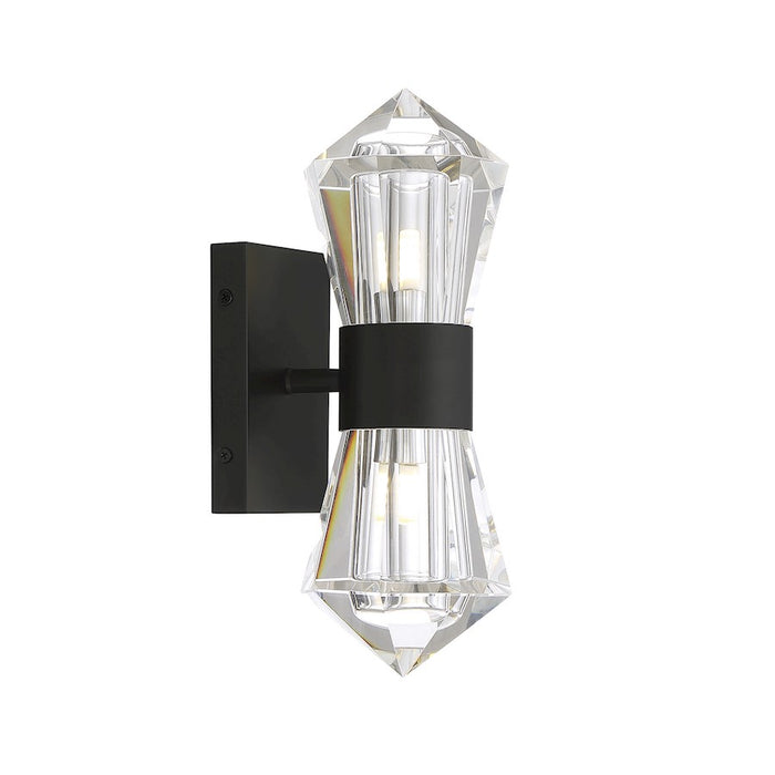 Savoy House Dryden 2-Light LED Wall Sconce, Matte Black