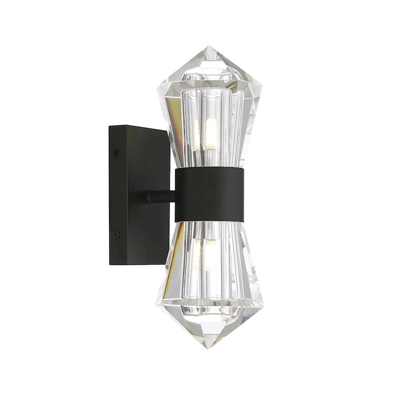 Savoy House Dryden 2-Light LED Wall Sconce, Matte Black