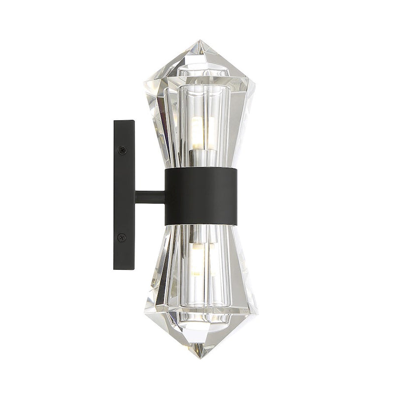 Savoy House Dryden 2-Light LED Wall Sconce, Matte Black