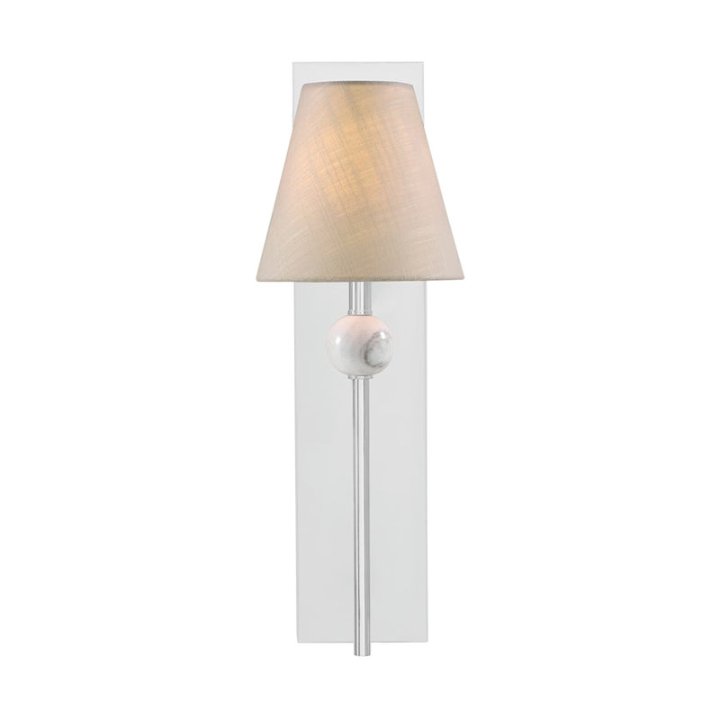 Savoy House Travis 1 Light Sconce, Polished Chrome