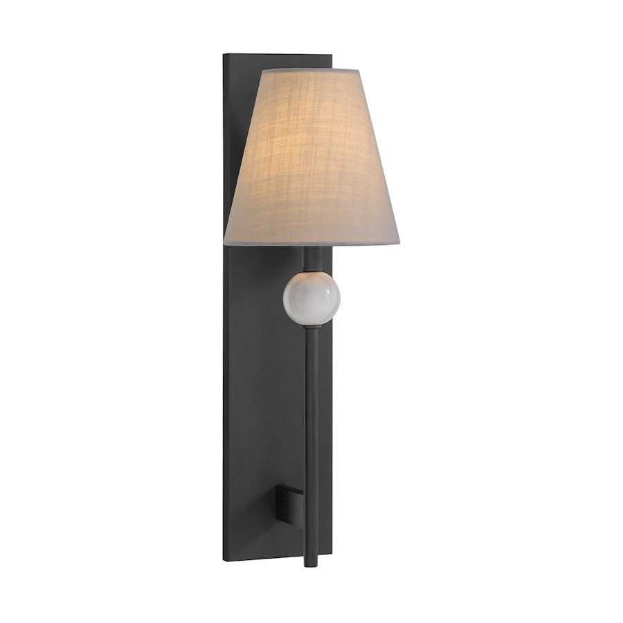 Savoy House Travis 1 Light Sconce, Matte Black - 9-1968-1-89